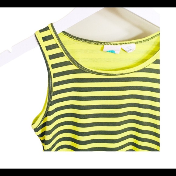 ROXY Girl Stripe Racerback Tank Green Girl  Size/Age 12Y - Picture 3 of 8